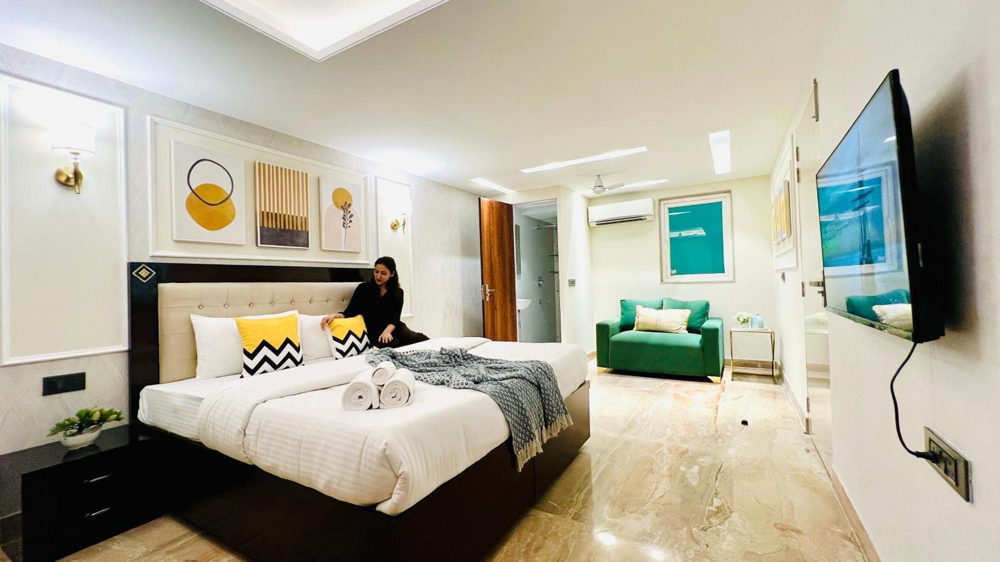Zen Suites Gurgaon - Luxe Stays Collection Zimmer foto